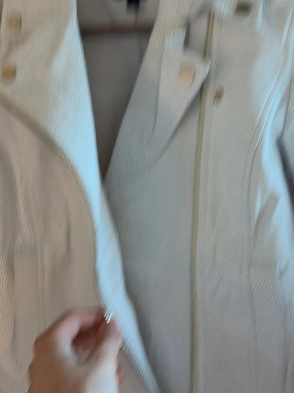 Armani Exchange Lamb skin leather white Quilted Biker Jacket Women's XS